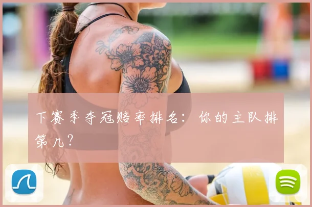 下赛季夺冠赔率排名：你的主队排第几？