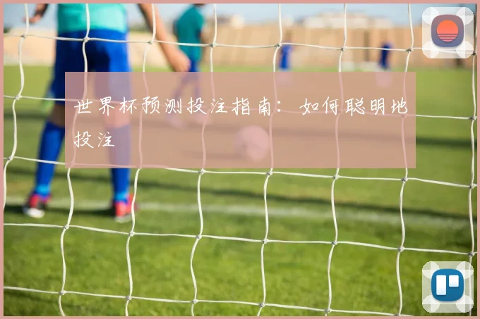 世界杯预测投注指南：如何聪明地投注